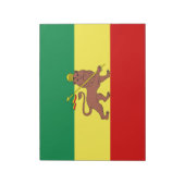 Rastafarian Flag (Rastafarianism) (Rasta) Notizblock (Rotiert)