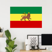 Rastafarian Flag (Rastafarianism) (Rasta) Poster (Heimbüro)