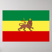 Rastafarian Flag (Rastafarianism) (Rasta) Poster (Vorne)