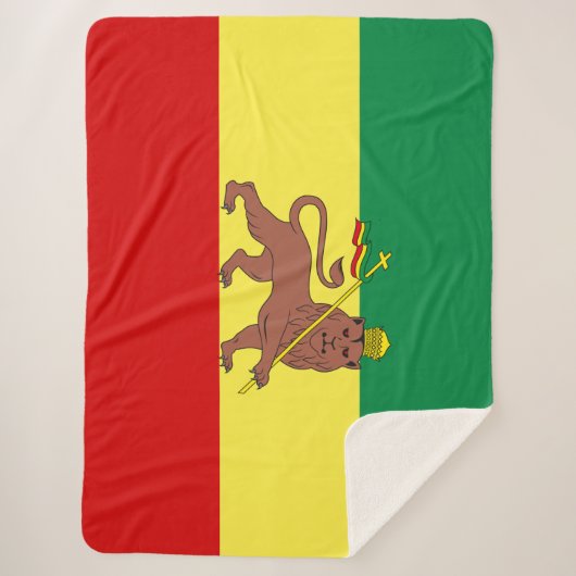 Rastafarian Flag (Rastafarianism) (Rasta) Sherpadecke (Vorderseite)