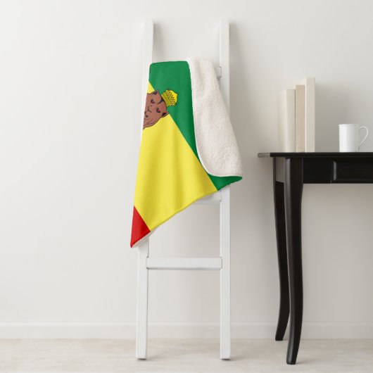 Rastafarian Flag (Rastafarianism) (Rasta) Sherpadecke (Beispiel)