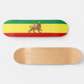 Rastafarian Flag (Rastafarianism) (Rasta) Skateboard (Horizontal)