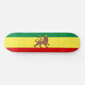 Rastafarian Flag (Rastafarianism) (Rasta) Skateboard (Horizontal)