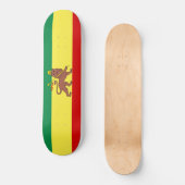 Rastafarian Flag (Rastafarianism) (Rasta) Skateboard (Vorderseite)