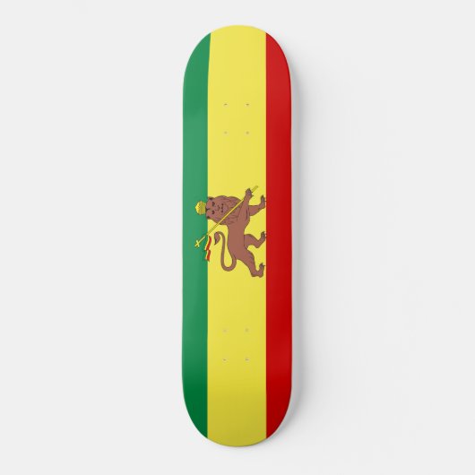 Rastafarian Flag (Rastafarianism) (Rasta) Skateboard (Vorderseite)