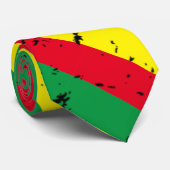 Rastafarian Flag Reggae Strippenhalsband Krawatte (Gerollt)