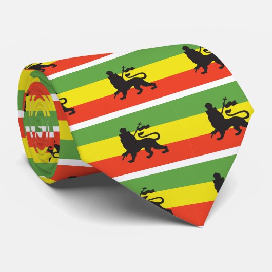 Rastafarian Flagge Krawatte (Gerollt)