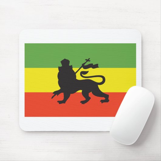 Rastafarian Flagge Mousepad (Mit Mouse)