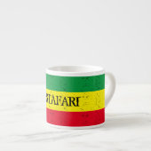 Rastafarian flagge personalisierter Espresso Kaffe Espressotasse (Vorderseite Rechts)
