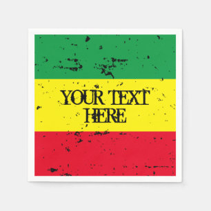 Rastafarian flagge reggae Geburtstagsparty Napkins Serviette