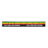 Rastafarian Flagge Satinband (Vorderseite)