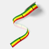 Rastafarian Flagge Satinband (Rückseite)