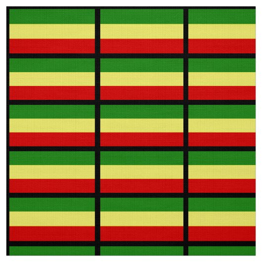 Rastafarian Flagge Stoff (Muster)