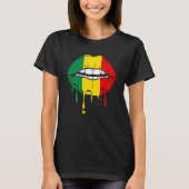 Rastafarian Jamaica Lips T-Shirt (Vorderseite)