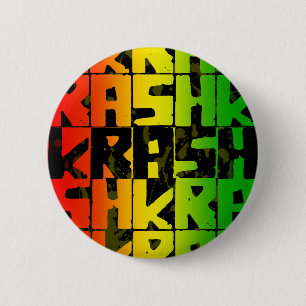 rastafarian Knopf Button