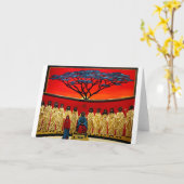 Rastafarian Last Supper Karte (Gelbe Blume)