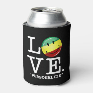 Rastafarian Liebe glückliche Rasta Flagge Dosenkühler