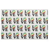 Rastafarian Liebe glückliche Rasta Flagge Stoff (Fat Quarter (45,7 x 55,9 cm))