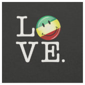 Rastafarian Liebe glückliche Rasta Flagge Stoff (Nahaufnahme)