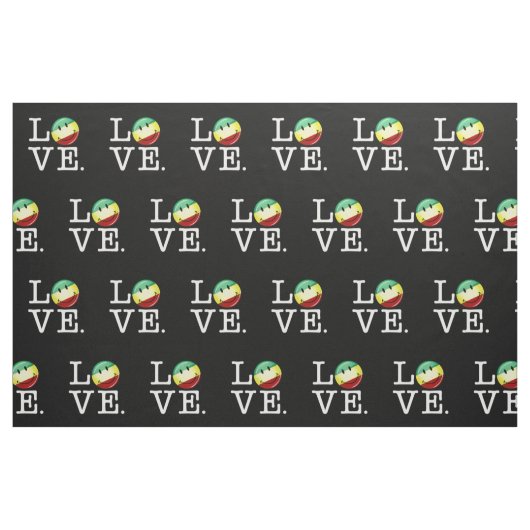 Rastafarian Liebe glückliche Rasta Flagge Stoff (Fat Quarter (45,7 x 55,9 cm))