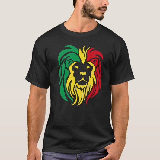 RASTAFARIAN LION T - Shirt Design for Men (Vorderseite)