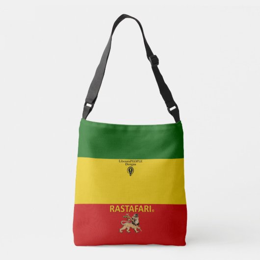 Rastafarian Mode-Tasche für ihn Tragetaschen Mit Langen Trägern (Rückseite)