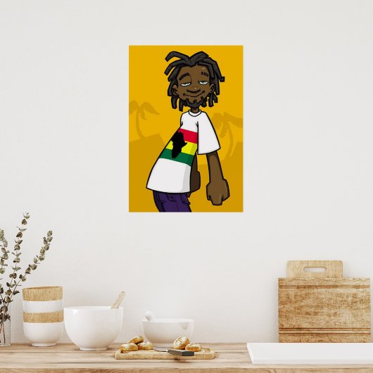 Rastafarian Poster (Küche)