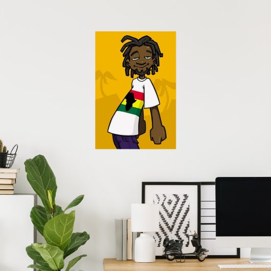 Rastafarian Poster (Heimbüro)
