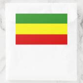 Rastafarian Pride Flag Rechteckiger Aufkleber (Tasche)