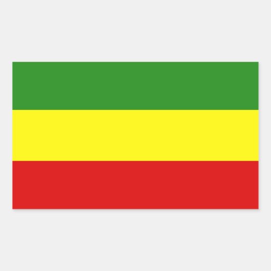 Rastafarian Pride Flag Rechteckiger Aufkleber (Vorderseite)