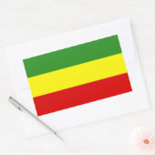 Rastafarian Pride Flag Rechteckiger Aufkleber (Umschlag)