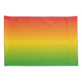 Rastafarian Rasta Rotes Gold und Grün verblasst Kissenbezug (Rückseite-Rechts)