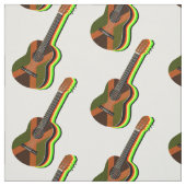 Rastafarian Reggae Guitar Jamaikanische Flagge Stoff (Muster)