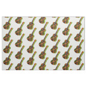 Rastafarian Reggae Guitar Jamaikanische Flagge Stoff (Fat Quarter (45,7 x 55,9 cm))