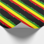 Rastafarian-Stolperflagge Geschenkpapier (Ecke)