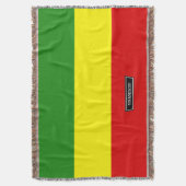 Rastafarian Stolz-Flagge Decke (Vorderseite Vertikal)