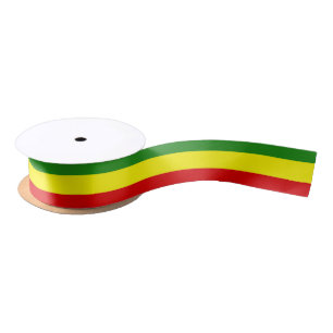 Rastafarian Stolz-Flagge Satinband