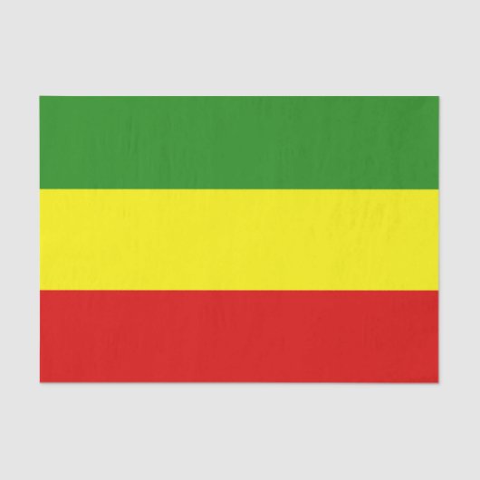 Rastafarian Stolz-Flagge Seidenpapier (Vorderseite)