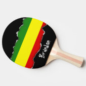 Rastafarian Stolz-Flagge Tischtennis Schläger (Seitenansicht)