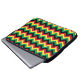 Rastafarian Zickzack Laptopschutzhülle (Vorne Knopf)