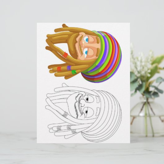 Rastafarianfarbseite (Stehend Vorderseite)