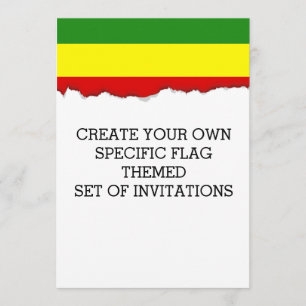 Rastafarisches Flag Einladung