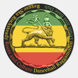 Rastagetriebe Reggae Lion von Judah Sticker