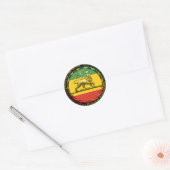 Rastagetriebe Reggae Lion von Judah Sticker (Umschlag)