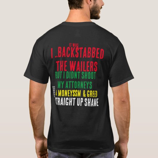 RASTAMAN DECEPTION Basic Dark T - Shirt (Rückseite)