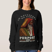 Rastaman Hermit Rasta Quote Rastafarian Reggae Sweatshirt (Vorderseite)