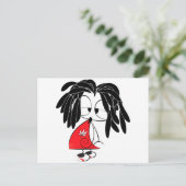 Rastaman-Puppe Postkarte (Stehend Vorderseite)