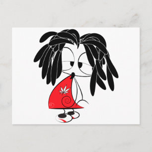Rastaman-Puppe Postkarte