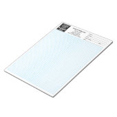 Raster 5 Quadrate pro Zoll - Graph Calcpad Logo Notizblock (angewinkelt)