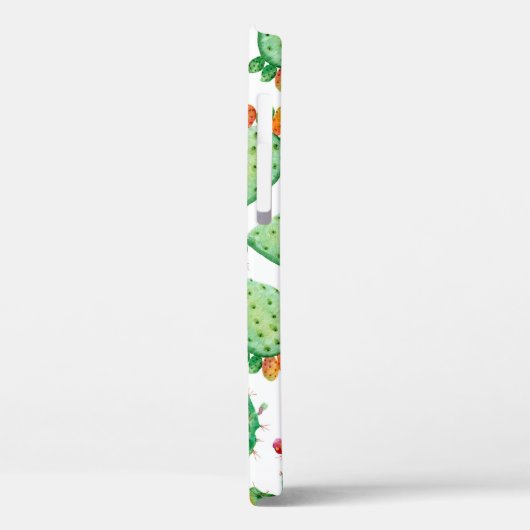 Raster Aquarell nahtlos Kaktus Set Hintergrund. Case-Mate iPhone Hülle (Rückseite / Links)